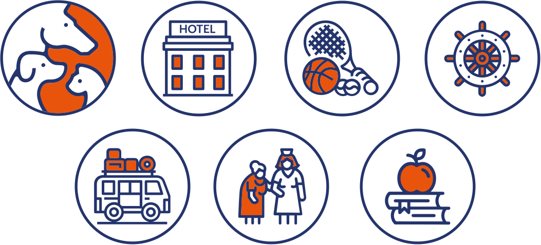 Sapphire Laundry Systems Service Icons